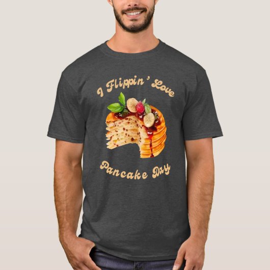 私はパンケーキ好きの日 Tシャツ (正面)
