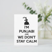 私はパンジャビで落ち着いて保いない ポストカード (スタンド正面)