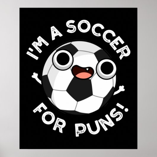 私はパンスポーツプンダークおもしろいBGのサッカーだ ポスター (正面)