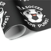 私はパンスポーツプンダークおもしろいBGのサッカーだ ラッピングペーパー (ロールコーナー)