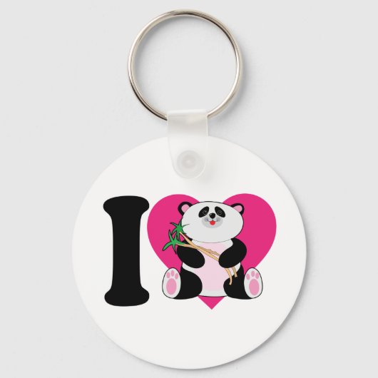 私はパンダが大好き キーホルダー (正面)