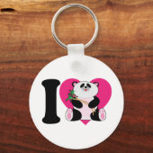 私はパンダが大好き キーホルダー (正面)