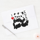 私はパンダが大好き スクエアシール (封筒)