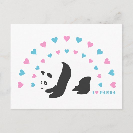 私はパンダが大好き ポストカード (正面)