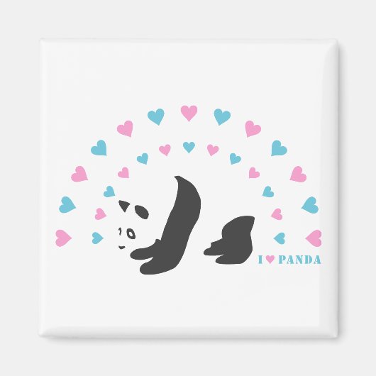 私はパンダが大好き マグネット (正面)