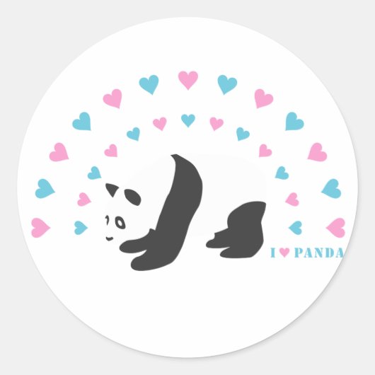 私はパンダが大好き ラウンドシール (正面)