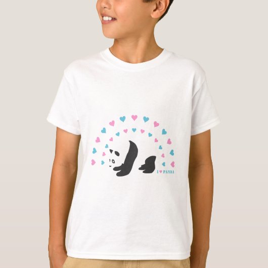 私はパンダが大好き Tシャツ (正面)