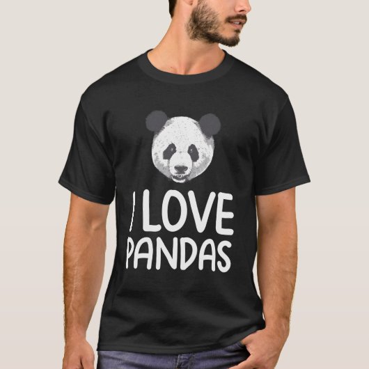 私はパンダが大好き Tシャツ (正面)