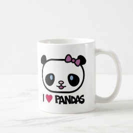 私はパンダを愛します コーヒーマグカップ