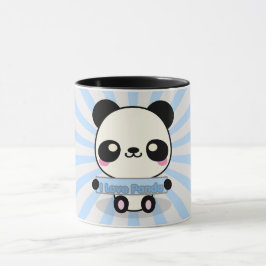 私はパンダを愛します マグカップ