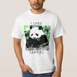 私はパンダを愛します Tシャツ