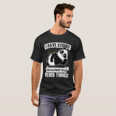 私はパンダを行うことを許さ風変わりれる脳卒中だ Tシャツ (正面フル)
