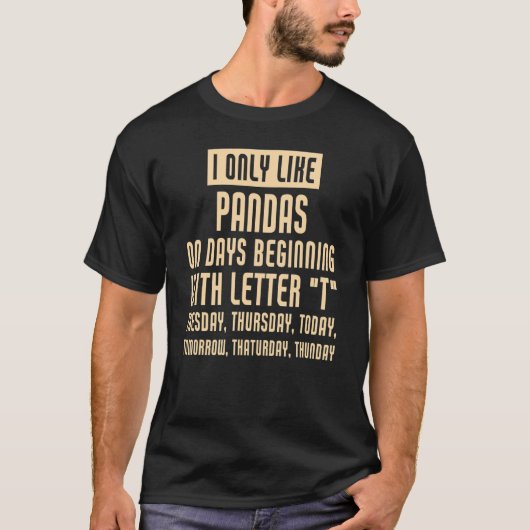 私はパンドラが好きだ Tシャツ (正面)