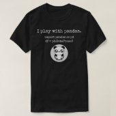 私はパンド遊スパイソンのプログラミングのデータサイエンスを持つ Tシャツ (デザイン正面)