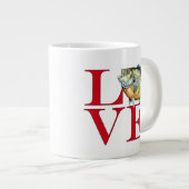 私はパンフィッシュが大好き ジャンボコーヒーマグカップ (正面右)