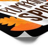 私はパンプキンスパイスコーヒー秋の秋シーズンPSが大好き ポスター (角)