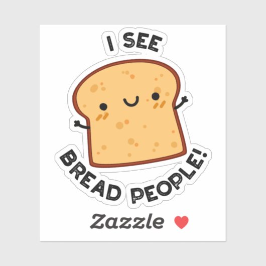私はパン人の映画おもしろい引用文パンを見る シール (シート)