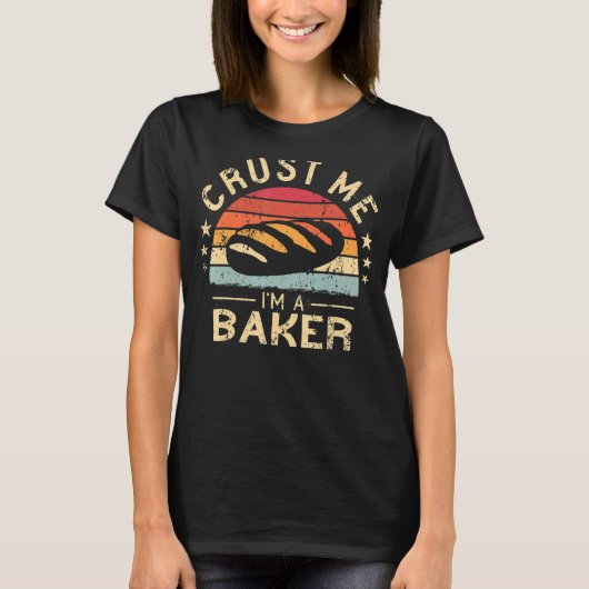 私はパン屋のソース生地のヴィンテージおもしろいパン Tシャツ (正面)