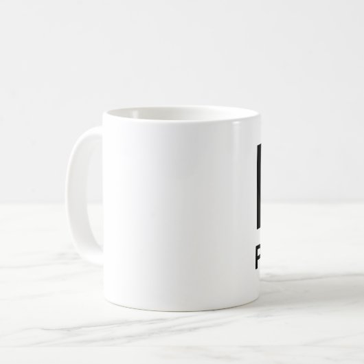 私はパーウェイが大好きだ コーヒーマグカップ (正面左)