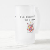 私はパーキンソン病を有し、彼に私の物があります フロストグラスビールジョッキ (正面右)