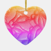 私はパーソナライズされたあなたを愛するハート セラミックオーナメント (正面)