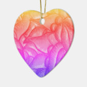 私はパーソナライズされたあなたを愛するハート セラミックオーナメント (左)