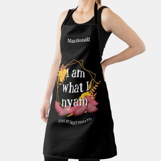 私はパーソナライズされたサツマイモが大好き エプロン (インサイチュ)