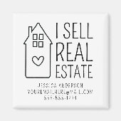 私はパーソナライズされた不動産実在販売所 マグネット (正面)