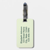 私はパーソナライズなワインのおもしろいな引用文を飲みます ラゲッジタグ (裏面縦)