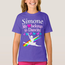 私はパーソナライズなTシャツを踊ることを愛します Tシャツ