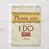 私はパーティの招待状をバーベキューで料理します 招待状 (裏面)