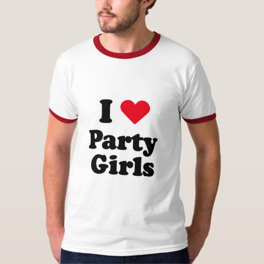 私はパーティガールを愛します Tシャツ (正面)