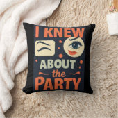 「私はパーティーについて知っていた」 — Data-Ready Statement クッション (ブランケット)
