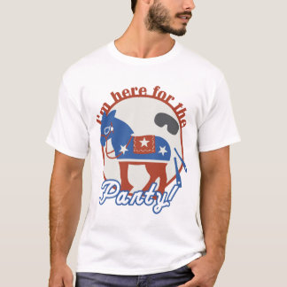 私はパーティーのためにここにいます! Tシャツ