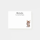 私はパーフェクト災害だ、猫の母おもしろいさパーソナライズされた ポストイット (正面)