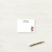 私はパーフェクト災害だ、猫の母おもしろいさパーソナライズされた ポストイット (デスク上)