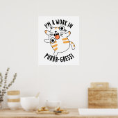 私はパーラー猫パンのおもしろい作品 ポスター (キッチン)