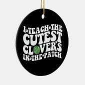 私はパ教えッチディスコのボールの中で最もキュートなクローバー セラミックオーナメント (右)