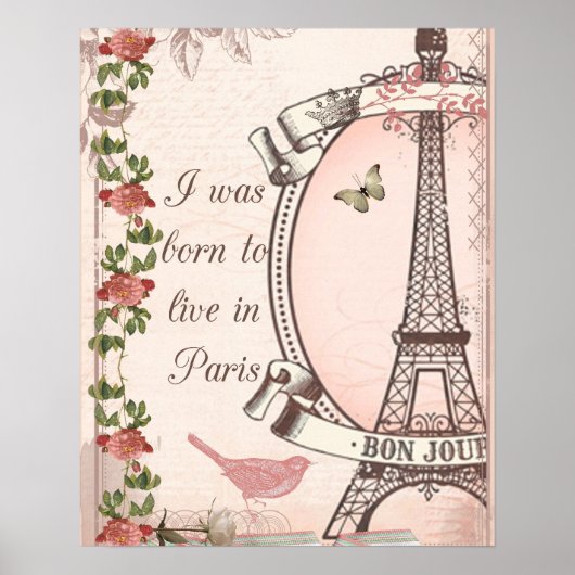 私はパ生まれリに住んでいた ポスター (正面)