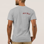 私はヒッピーを打ちます Tシャツ (裏面)