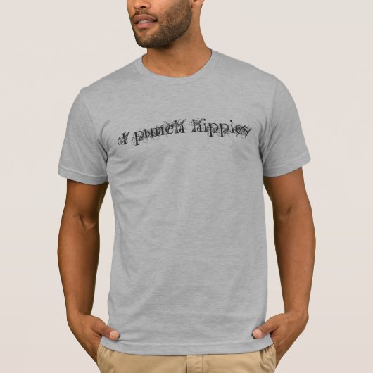 私はヒッピーを打ちます Tシャツ (正面)