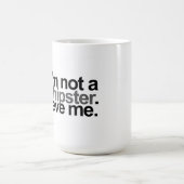 私はヒップスターではないです コーヒーマグカップ (中央)