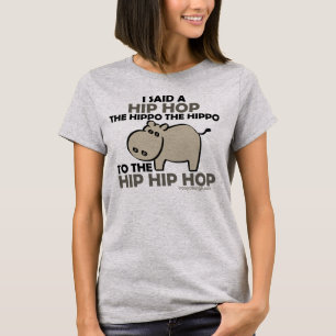 私はヒップホップのカバ の灰色を言いました Tシャツ