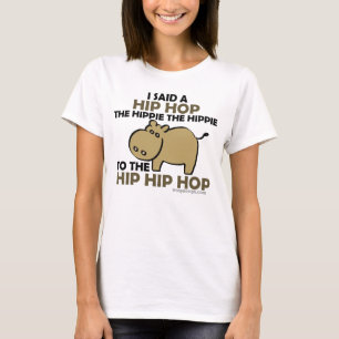 私はヒップホップのヒッピーのカバを言いました Tシャツ