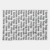 私はヒップホップ音楽 キッチンタオル (横)