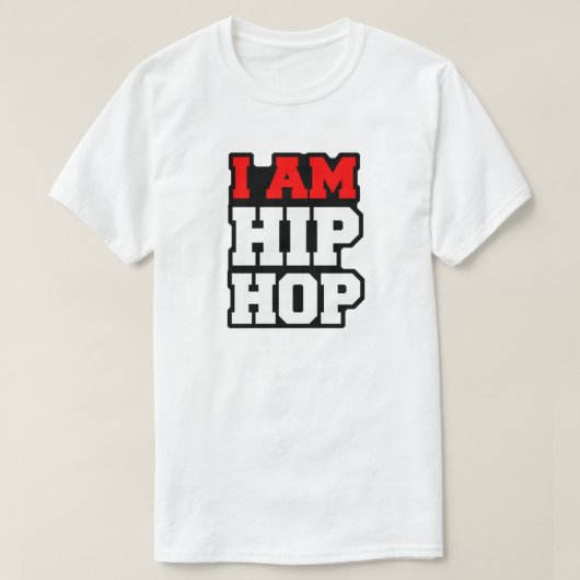 私はヒップホップTシャツ Tシャツ (デザイン正面)