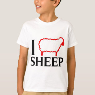 私はヒツジを愛します Tシャツ