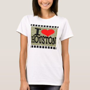 私はヒューストンが大好きだ Tシャツ