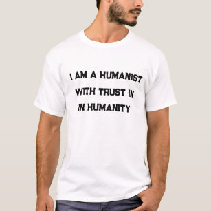 私はヒューマニストTシャツだ Tシャツ