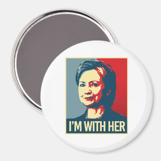 私はヒラリーのポスターを持っている – - マグネット (正面/裏面)